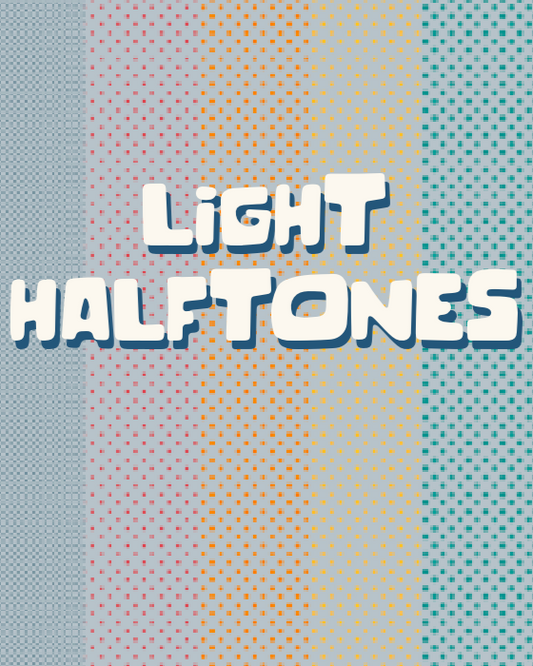 10 Light Halftone Procreate Brushes