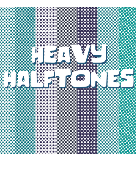 11 Heavy Halftone Procreate Brushes