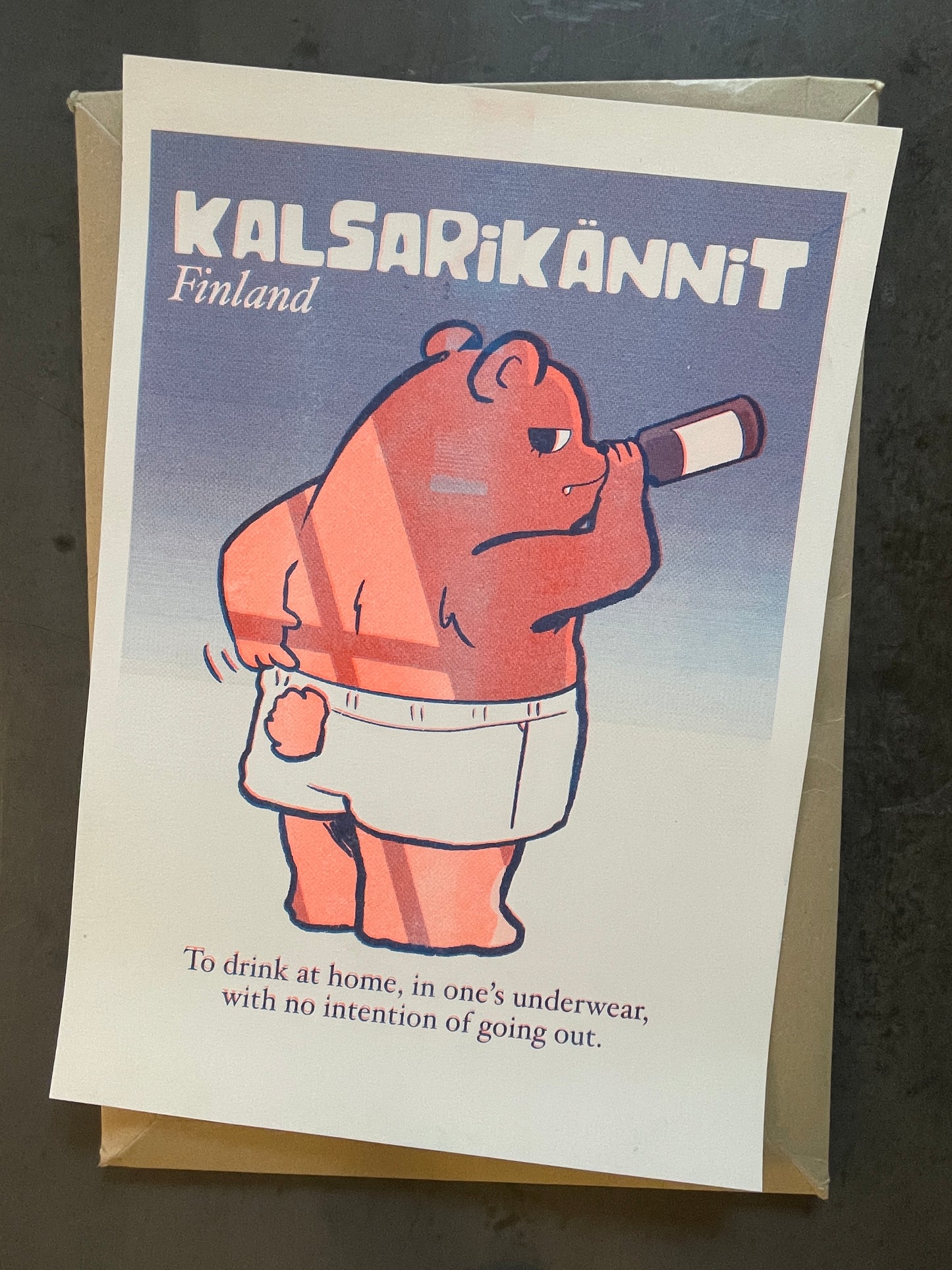 Kalsarikännit — Riso Print (Limited Edition)