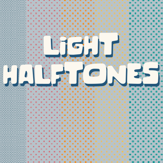 10 Light Halftone Procreate Brushes