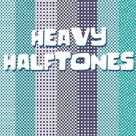 11 Heavy Halftone Procreate Brushes