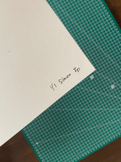 Kalsarikännit (Blue) — Riso Print (1/1 Rare Edition)