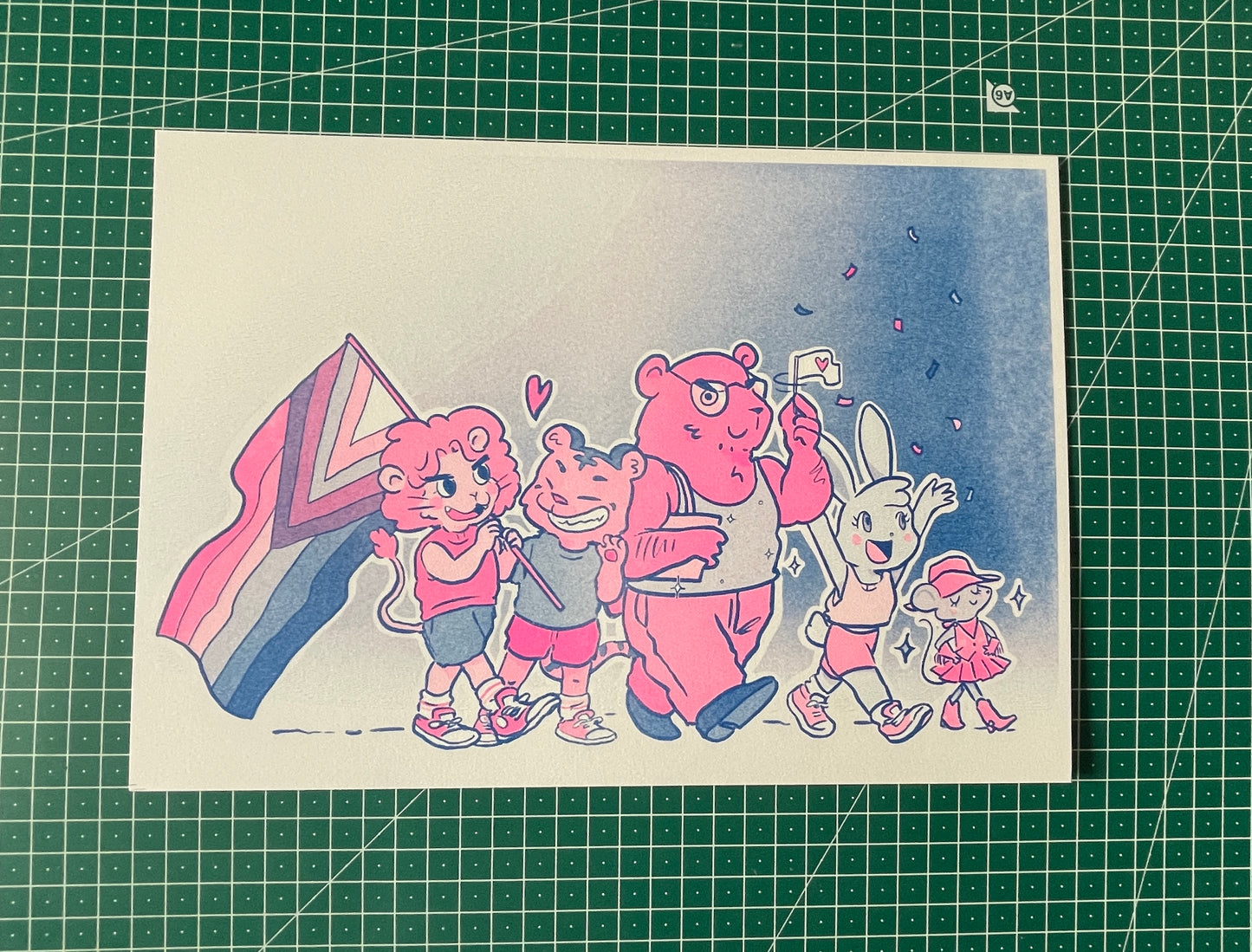 Pride Parade — Riso Print (Limited Edition)