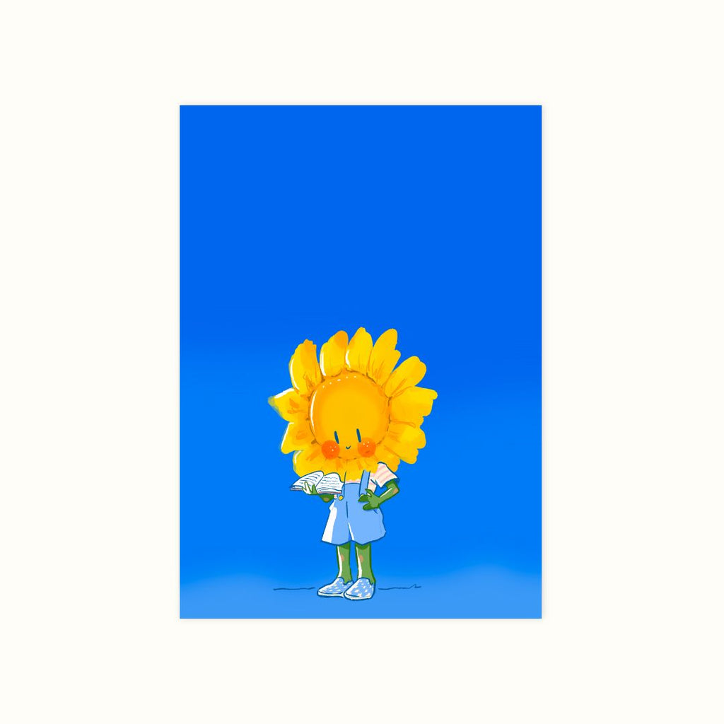 Bookish sunflower