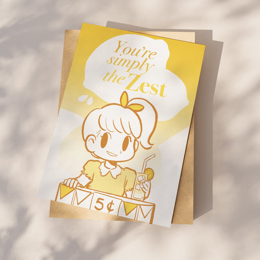 A4 paper print of the thank you simply the zest under the sun