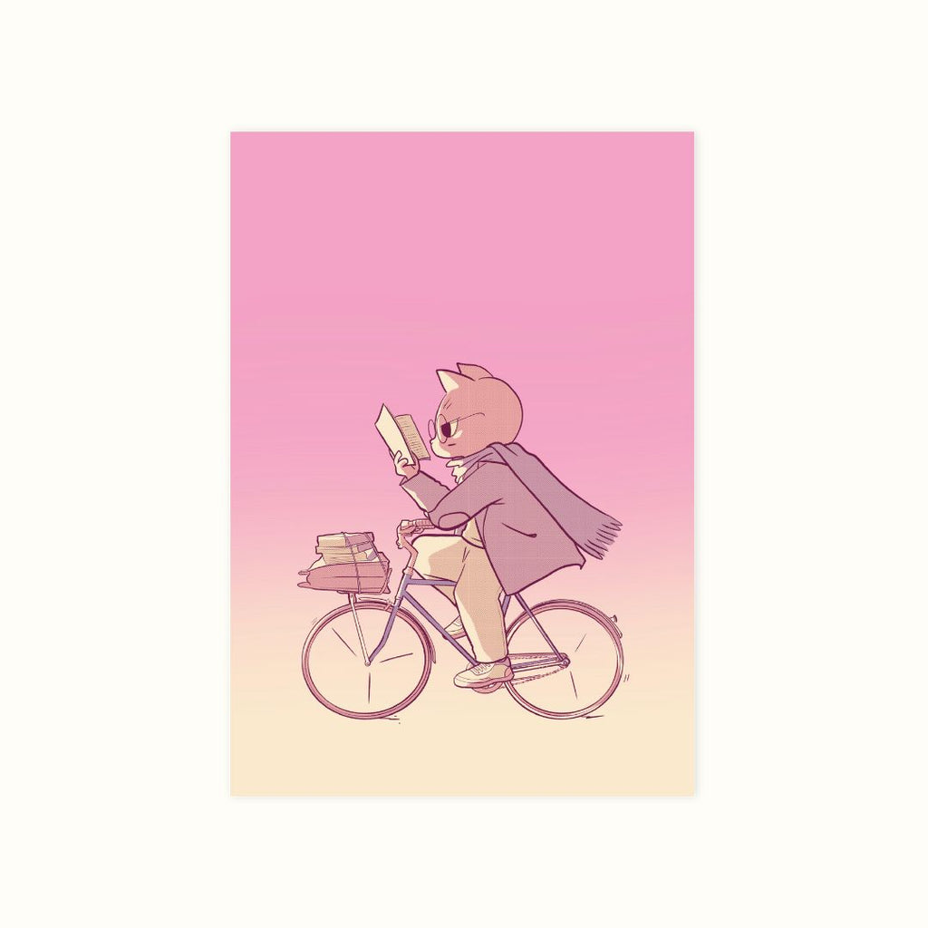 Cat On Bike