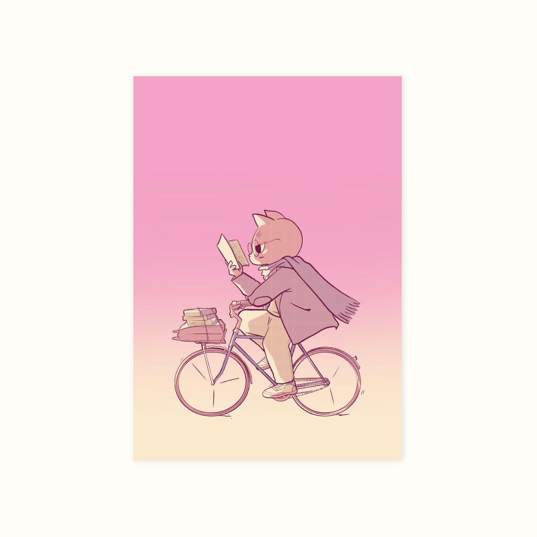 Cat On Bike