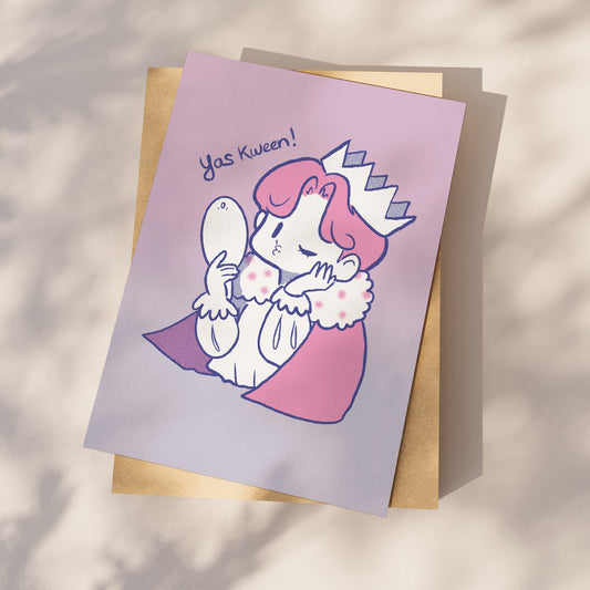 A4 paper print of the Yas Kween! print under the sun