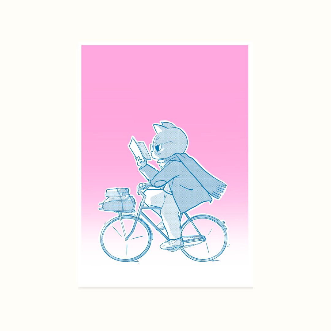 Cat On Bike
