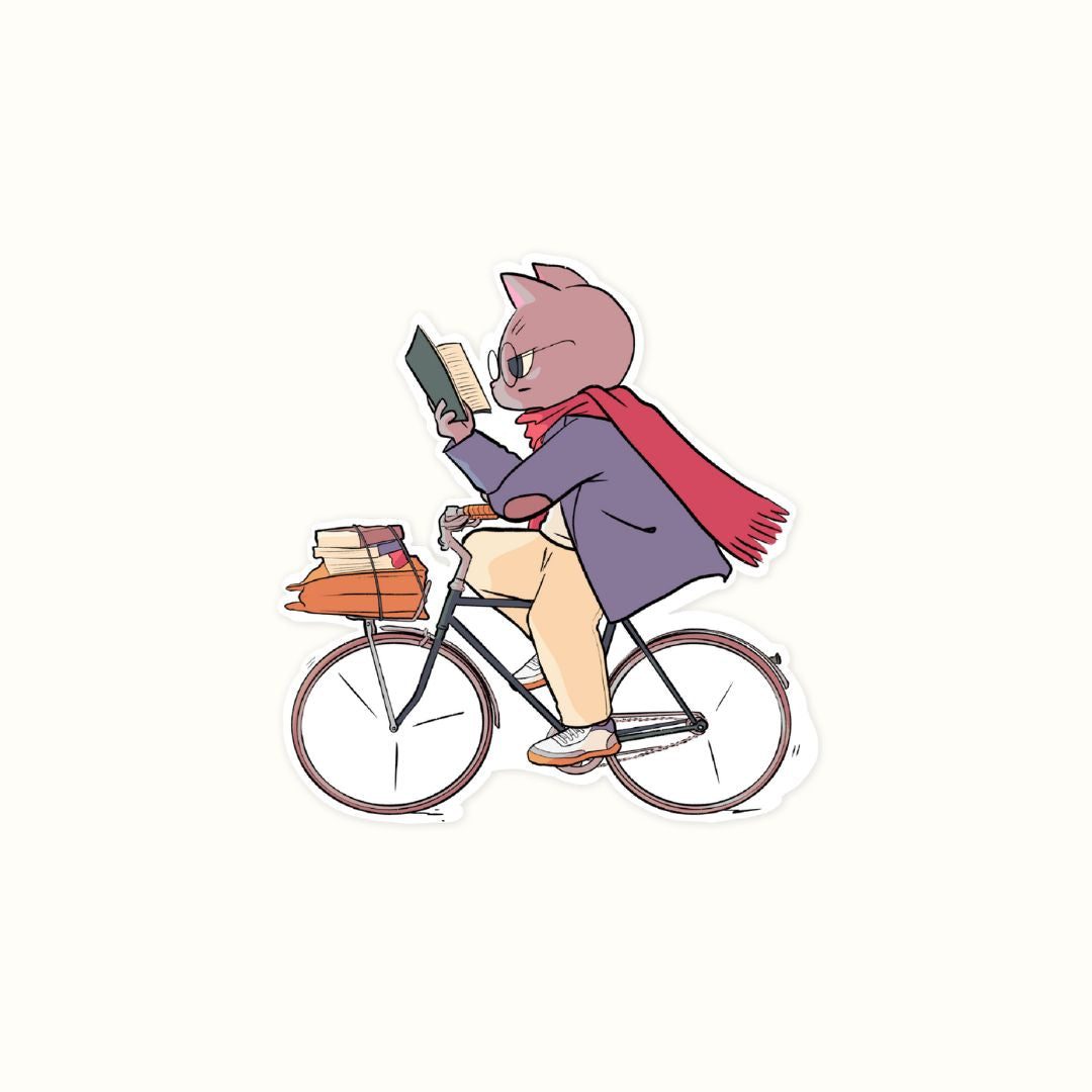 Cat On Bike