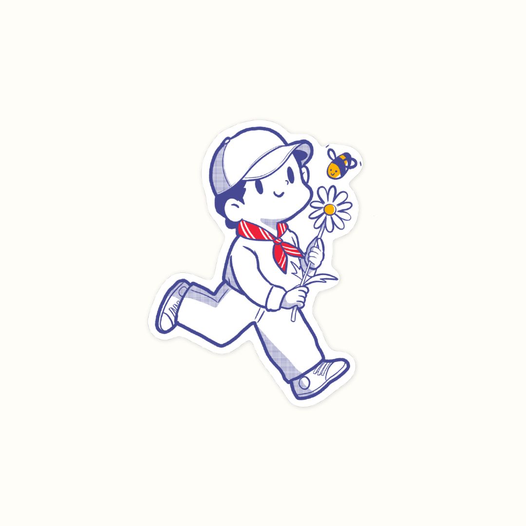 Kid With Flower